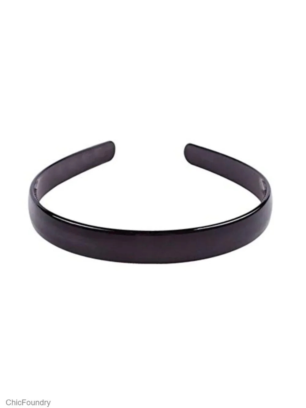 Set of 2 Plastic Headbands for Women, Fine Tooth Hair Hoop, One Size